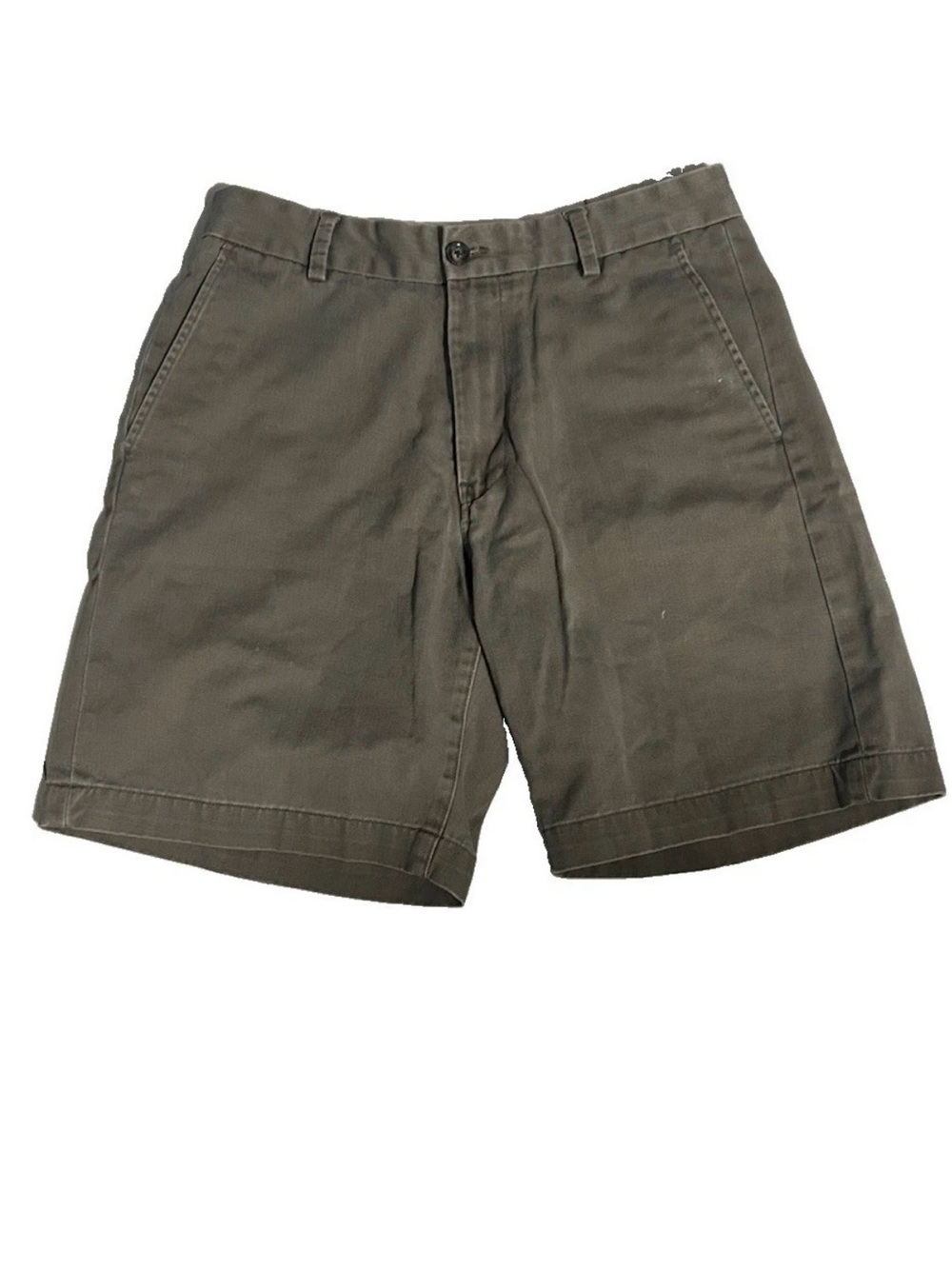 Banana Republic Flat Front Chino Shorts in Olive Green